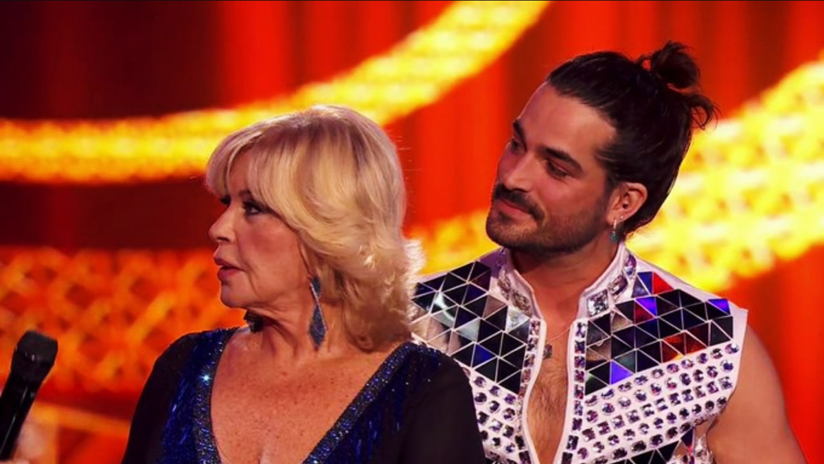 Bárbara Rey y su pareja de baile en 'Bailando con las Estrellas'