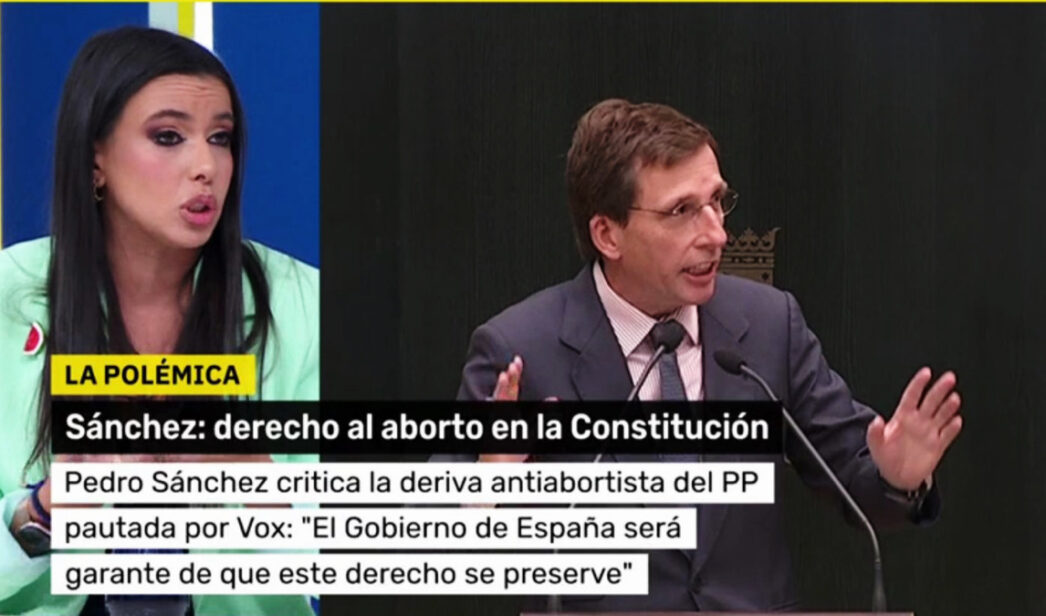 Sarah Santaolalla pone en su sitio a Almeida