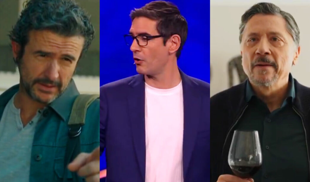 Diego Martín, Juanra Bonet y Carlos Bardem