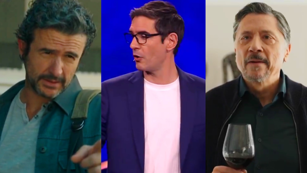 Diego Martín, Juanra Bonet y Carlos Bardem