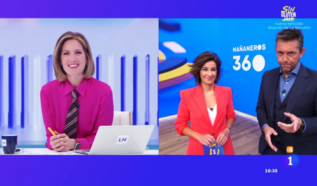 Transición de 'La hora de La 1' y 'Mañaneros 360' en TVE