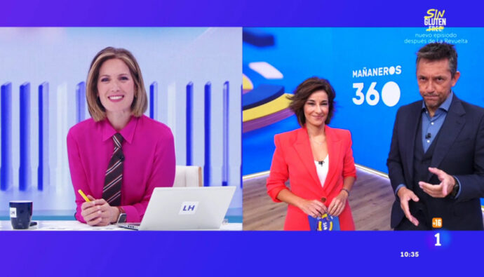 Transición de 'La hora de La 1' y 'Mañaneros 360' en TVE
