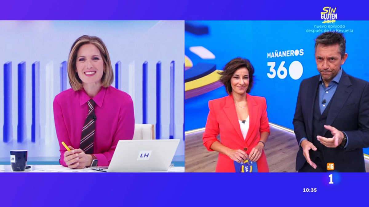 Transición de 'La hora de La 1' y 'Mañaneros 360' en TVE