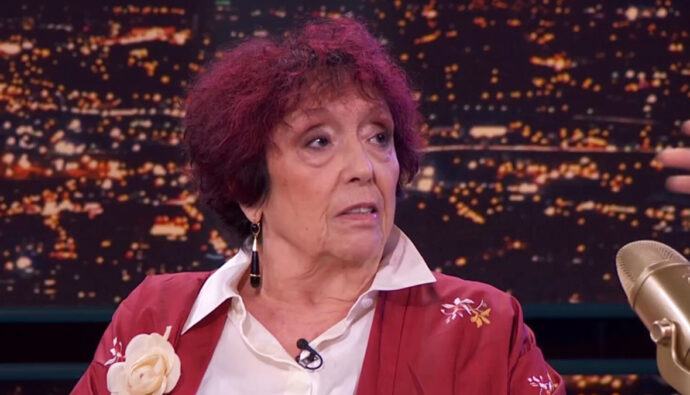 La escritora Maruja Torres en una visita a 'Late Xou con Marc Giró'.