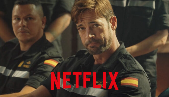 William Levy y el logo de Netflix