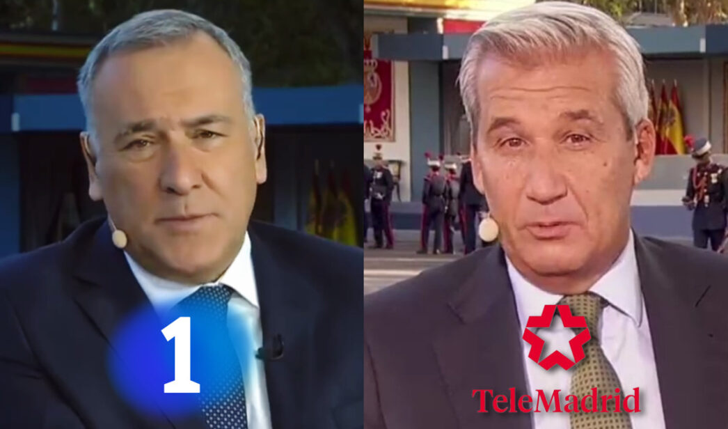 La 1 de TVE arrasa a Telemadrid en la cobertura del desfile