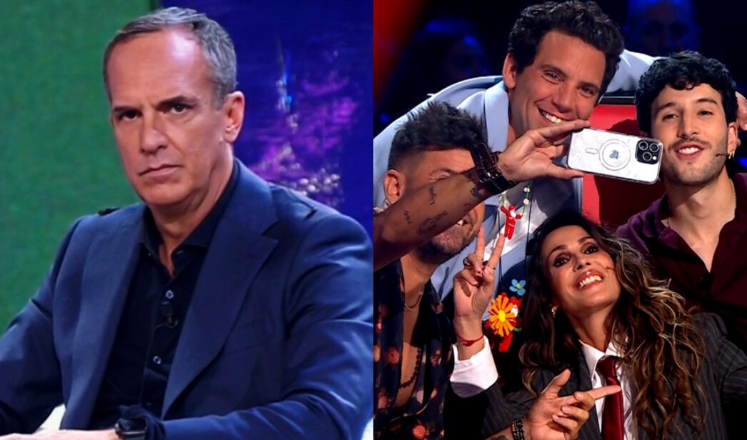 Santi Acosta en 'De Viernes' y los coaches de 'La Voz'