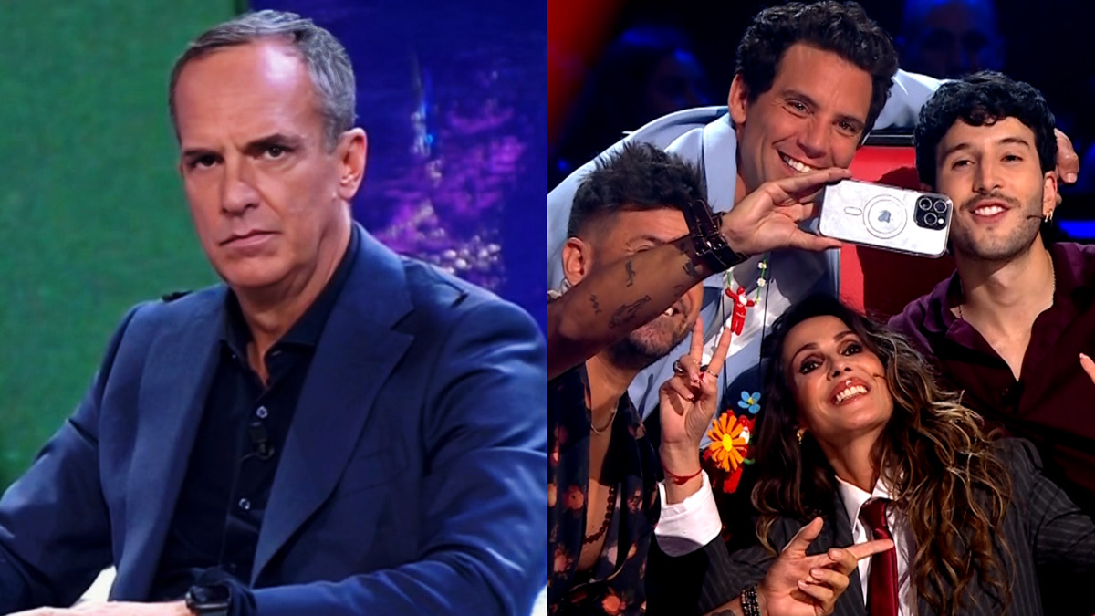 Santi Acosta en 'De Viernes' y los coaches de 'La Voz'