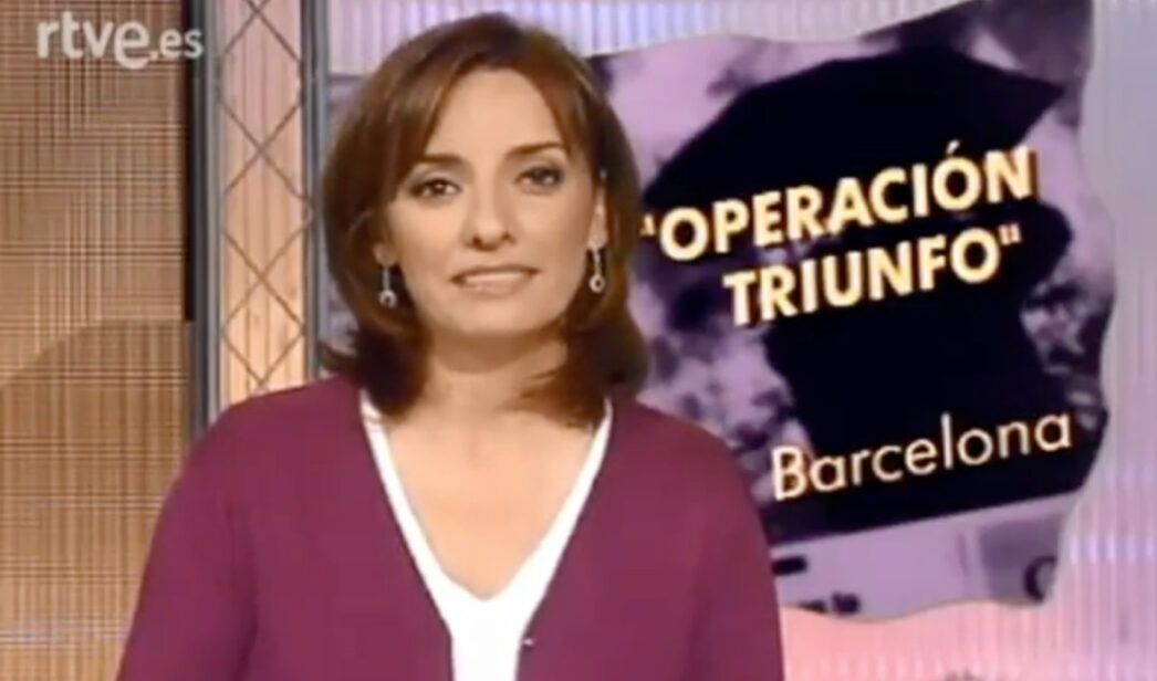 Pepa Bueno anunciando el estreno de 'Operación Triunfo' en 'Gente'