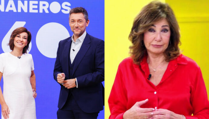 Adela González y Javier Ruiz en TVE y Ana Rosa Quintana en Telecinco