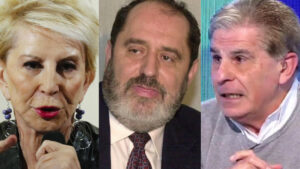 Karmele Marchante, Emilio Rodríguez Menéndez y Pedro Ruiz