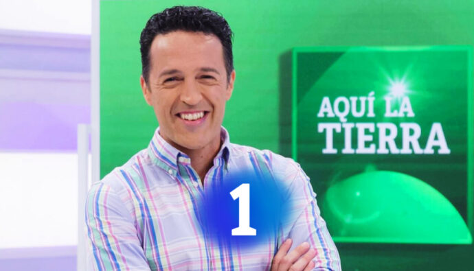 Jacob Petrus en 'Aquí la tierra' y logo de La 1