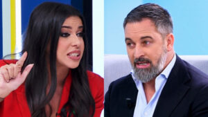 Sarah Santaolalla y Santiago Abascal