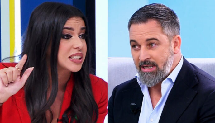 Sarah Santaolalla y Santiago Abascal