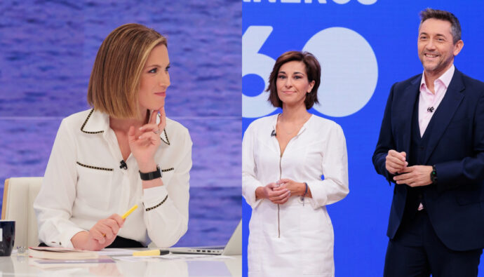 Silvia Intxaurrondo, Adela González y Javier Ruiz