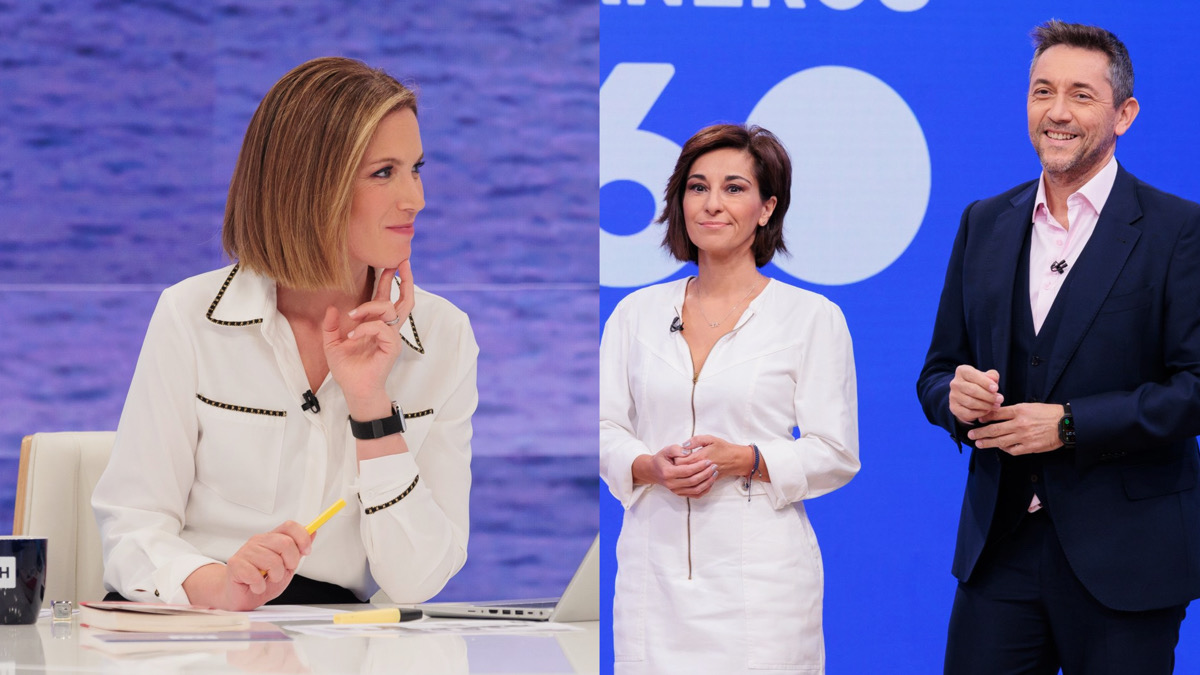 Silvia Intxaurrondo, Adela González y Javier Ruiz