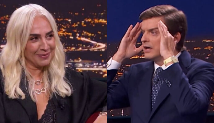 Mónica Naranjo y Marc Giró en 'Late Xou'.