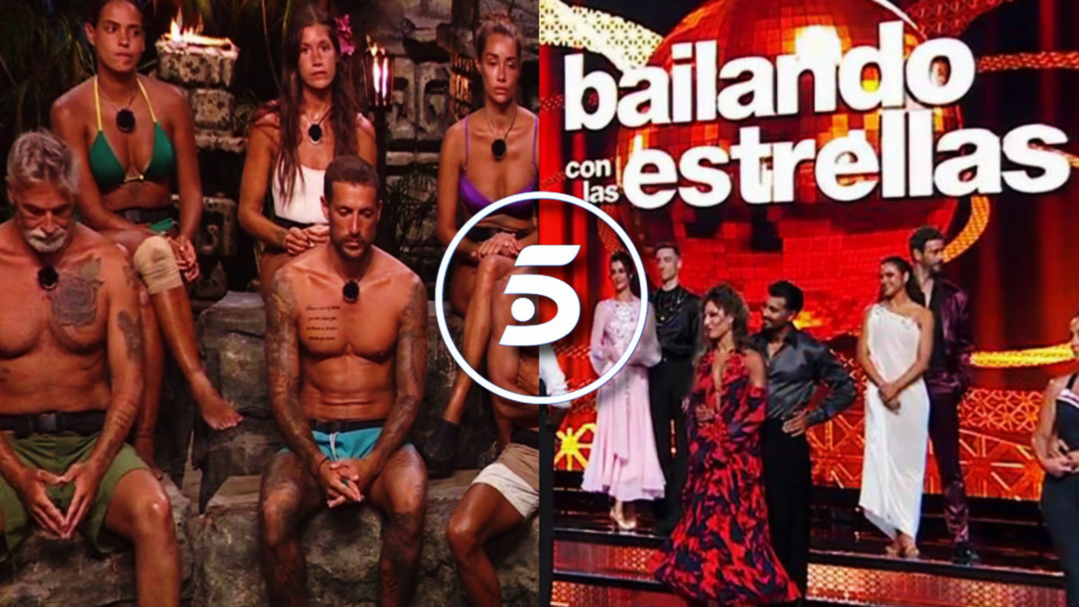 'Supervivientes All Stars', 'Bailando con las Estrellas ' y el logo de Telecinco
