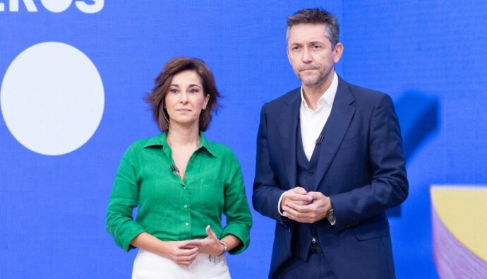 Adela González y Javier Ruiz en 'Mañaneros 360'.
