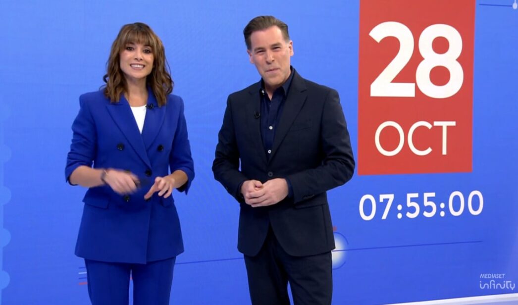 Arancha Morales y Bricio Segovia en 'Informativos Telecinco'.