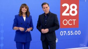 Arancha Morales y Bricio Segovia en 'Informativos Telecinco'.