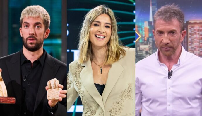 David Broncano, Sandra Barneda y Pablo Motos.