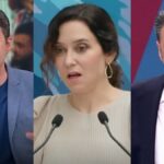 Jesús Cintora, Isabel Díaz Ayuso e Iñaki López.