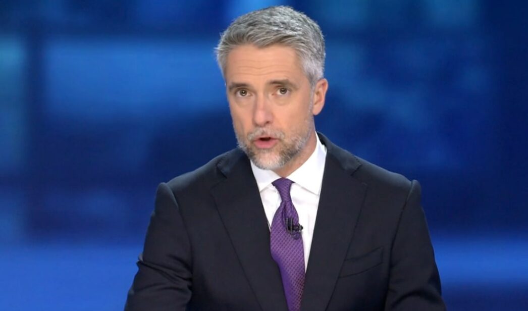 Carlos Franganillo en 'Informativos Telecinco'.