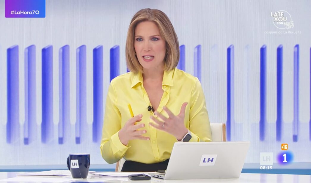 Silvia Intxaurrondo en 'La Hora de La 1'.