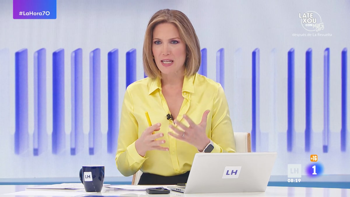 Silvia Intxaurrondo en 'La Hora de La 1'.