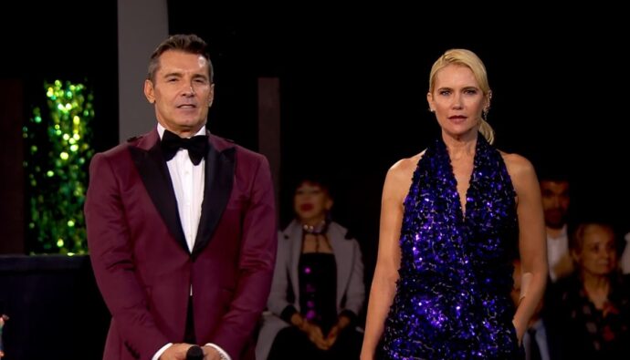 Jesús Vázquez y Valeria Mazza en 'Bailando con las estrellas'.