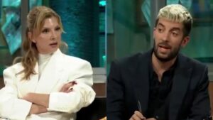 Najwa Nimri y David Broncano en 'La Revuelta'.