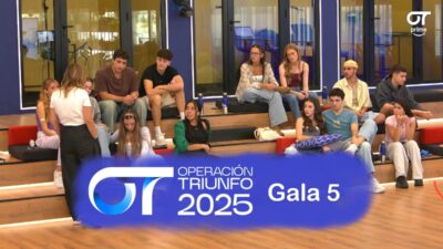 Reparto de temas de la gala 5 de 'OT 2025'.