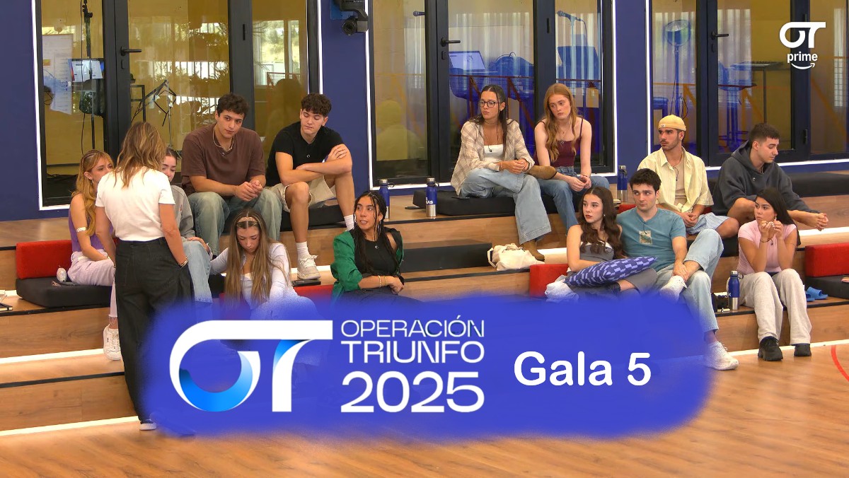 Reparto de temas de la gala 5 de 'OT 2025'.