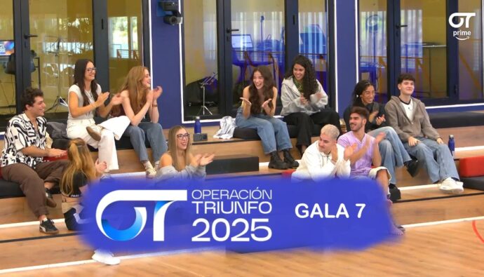Reparto de temas de la gala 7 de 'OT 2025'.
