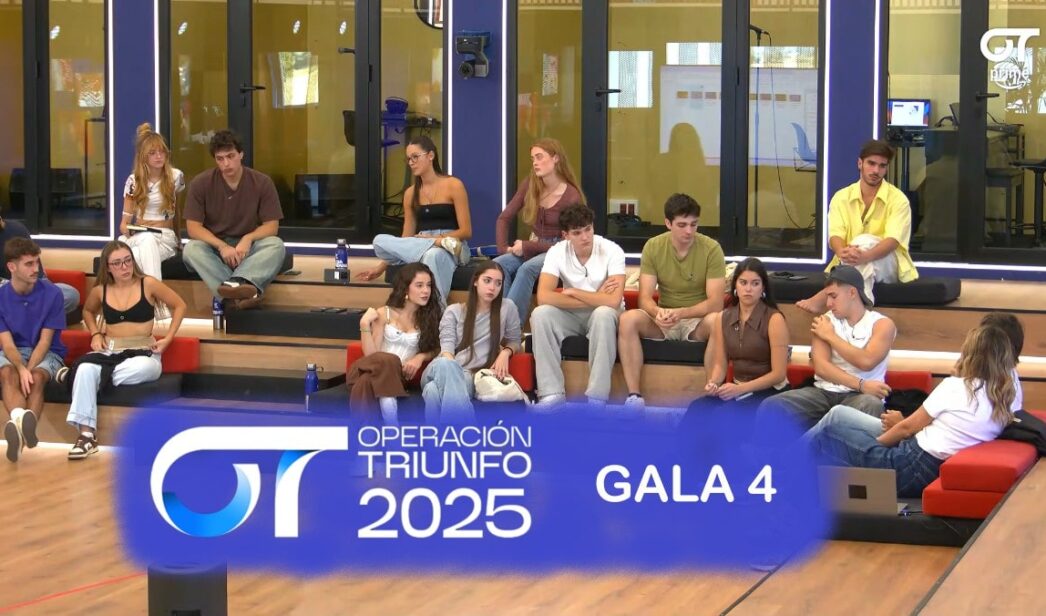 Reparto de temas de la Gala 4 de 'OT 2025'.