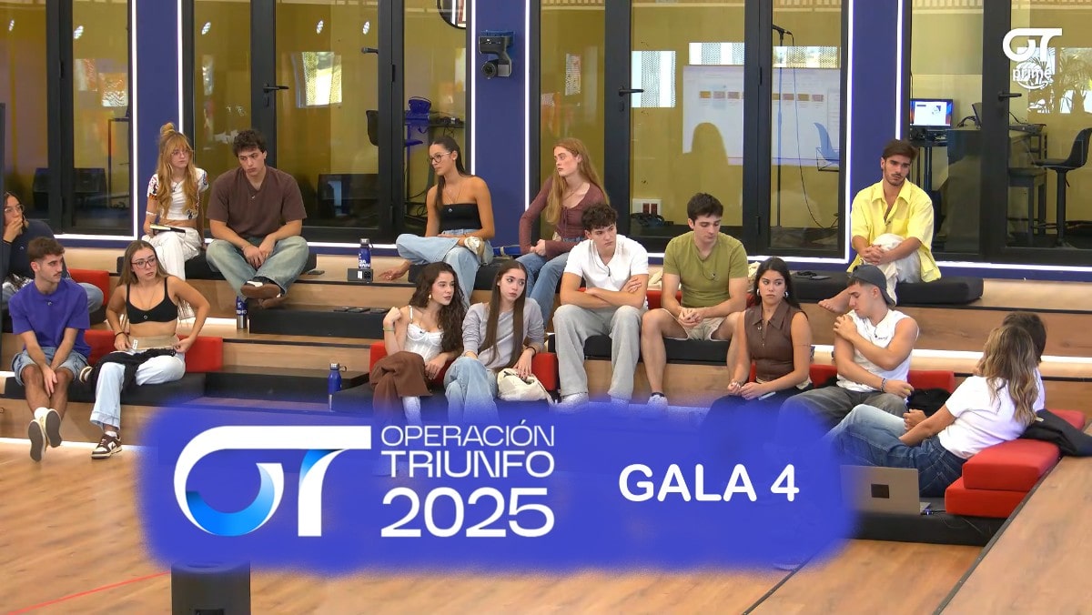 Reparto de temas de la Gala 4 de 'OT 2025'.