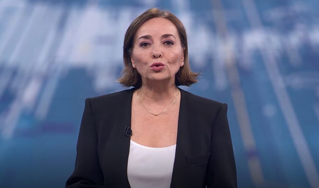Pepa Bueno en el 'Telediario 2'.