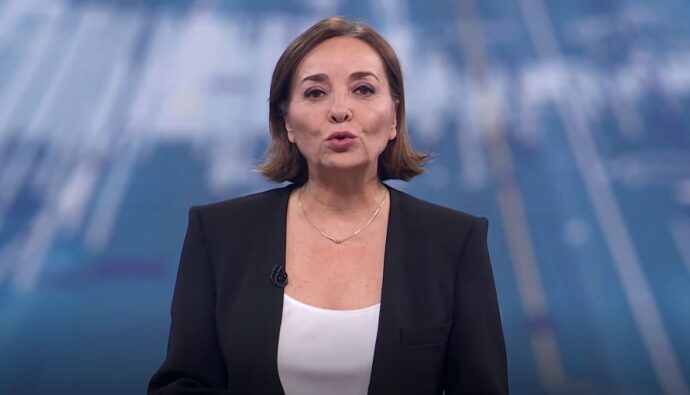 Pepa Bueno en el 'Telediario 2'.