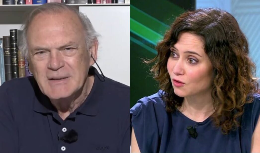 Pedro Piqueras e Isabel Díaz Ayuso.