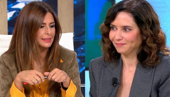 Nuria Roca e Isabel Díaz Ayuso.