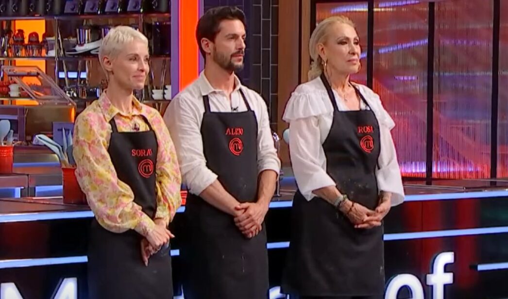 Soraya Arnelas, Alejo Sauras y Rosa Benito en 'MasterChef Celebrity'.