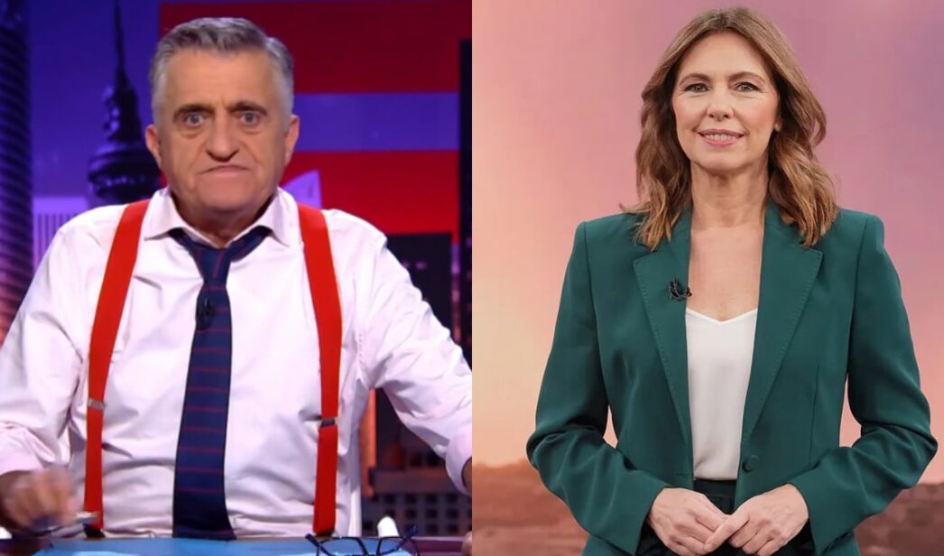 El Gran Wyoming y Alejandra Herranz.