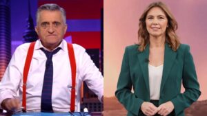 El Gran Wyoming y Alejandra Herranz.