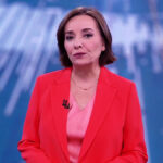 Pepa Bueno en el 'Telediario' de La 1