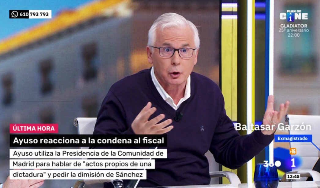 Baltasar Garzón en 'Mañaneros 360'