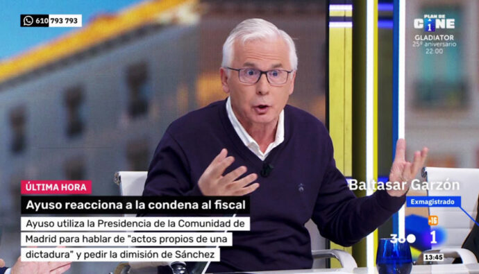 Baltasar Garzón en 'Mañaneros 360'