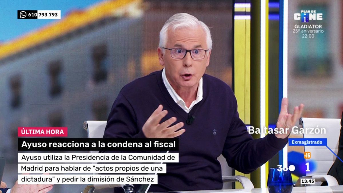 Baltasar Garzón en 'Mañaneros 360'
