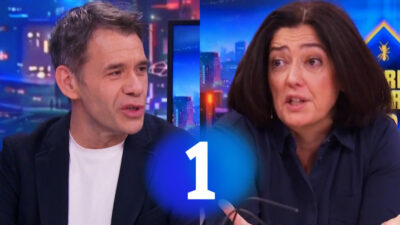 Rubén Amón y Rosa Belmonte y el logo de La 1