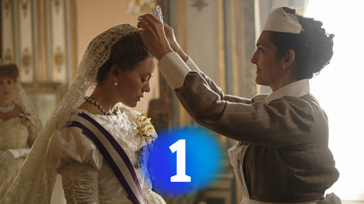 Imagen de la serie 'ENA' y el logo de La 1 de TVE